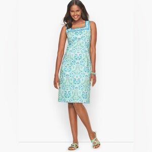 NWT Talbots Shift Dress in Exuberant Paisley Size 16 Retail $139